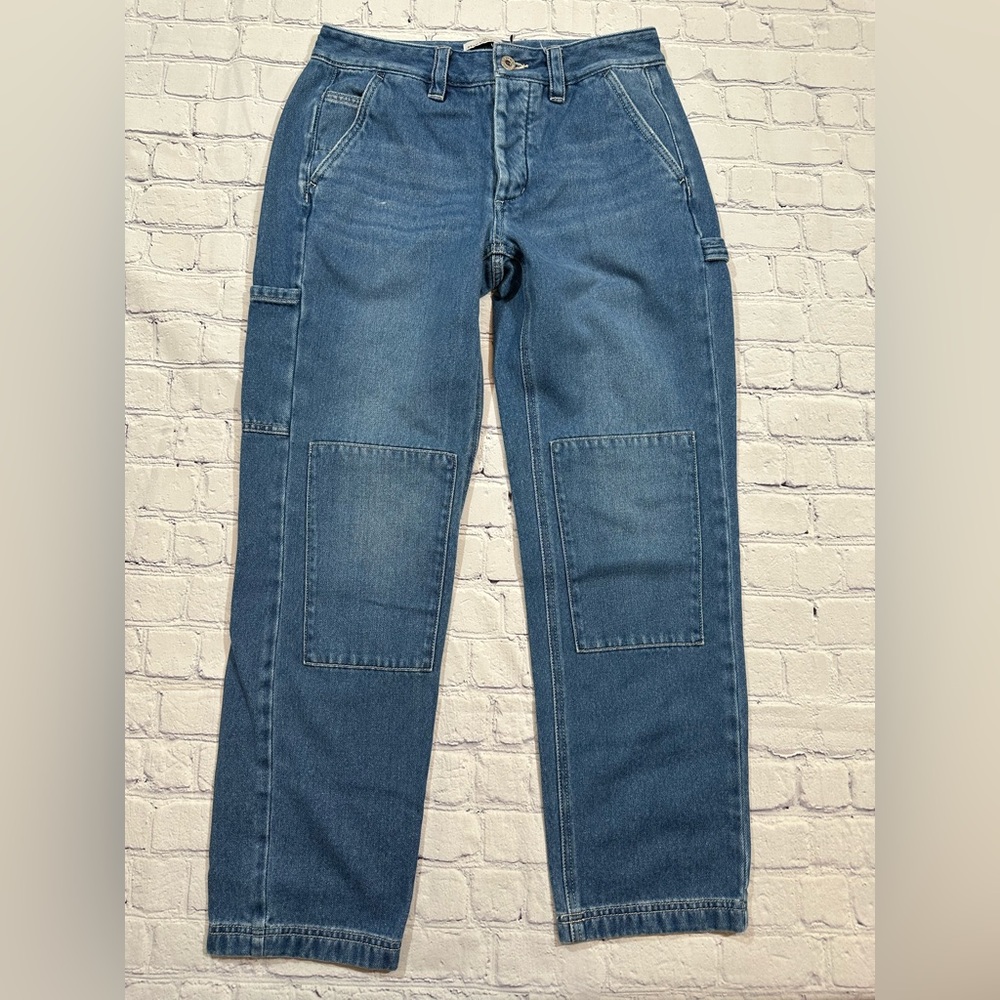 LL BEAN SIGNATURE DENIM JEANS WITH PATCH DETAIL - Size 6